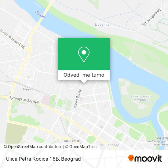 Ulica Petra Kocica 16Б mapa