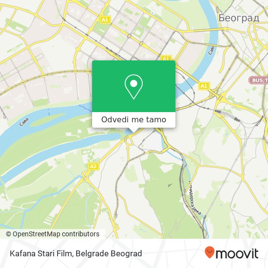 Kafana Stari Film mapa