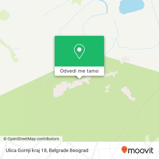 Ulica Gornji kraj 18 mapa