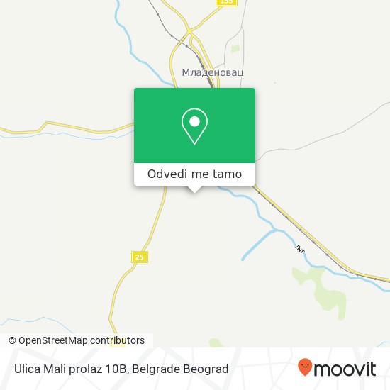 Ulica Mali prolaz 10В mapa