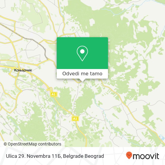 Ulica 29. Novembra 11Б mapa