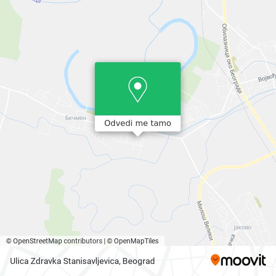 Ulica Zdravka Stanisavljevica mapa