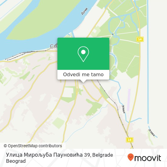 Улица Мирољуба Пауновића 39 mapa