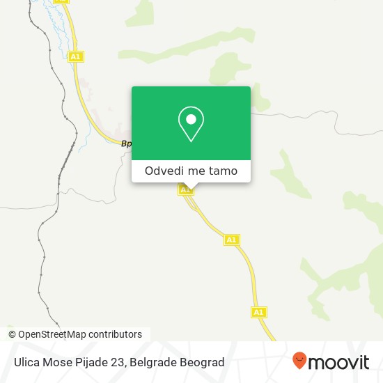 Ulica Mose Pijade 23 mapa