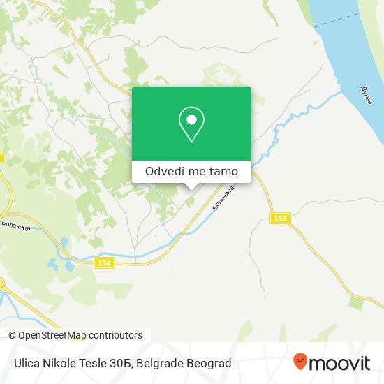 Ulica Nikole Tesle 30Б mapa