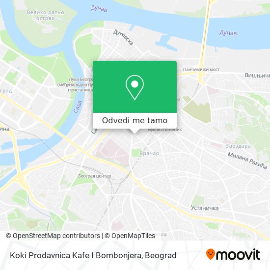 Koki Prodavnica Kafe I Bombonjera mapa