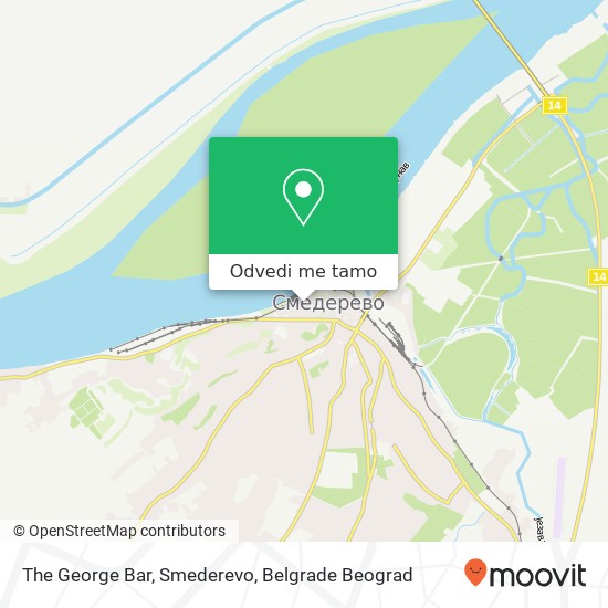 The George Bar, Smederevo mapa