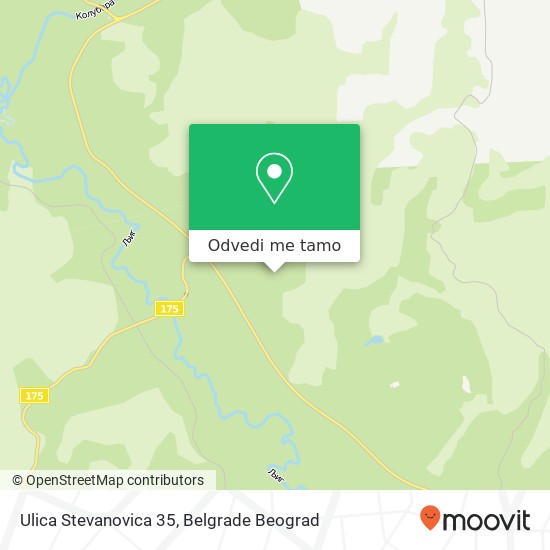 Ulica Stevanovica 35 mapa