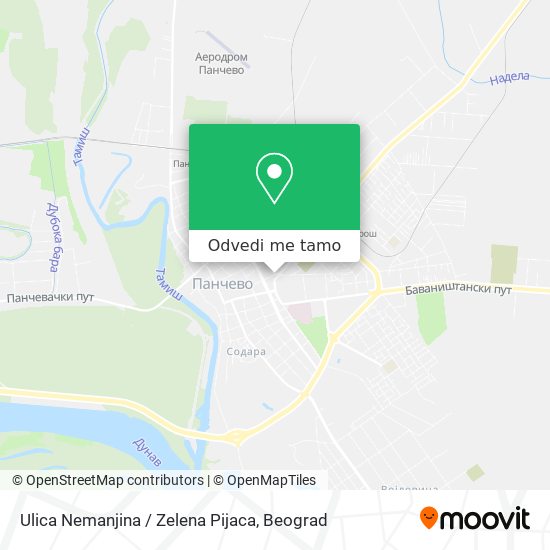 Ulica Nemanjina / Zelena Pijaca mapa