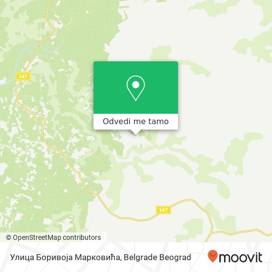 Улица Боривоја Марковића mapa