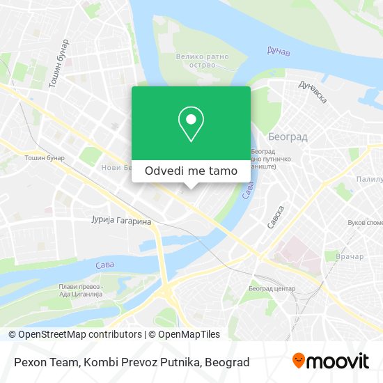 Pexon Team, Kombi Prevoz Putnika mapa