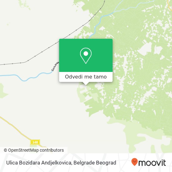 Ulica Bozidara Andjelkovica mapa