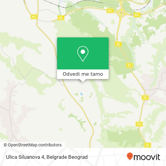 Ulica Siluanova 4 mapa