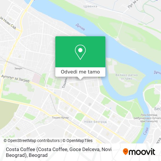 Costa Coffee (Costa Coffee, Goce Delceva, Novi Beograd) mapa