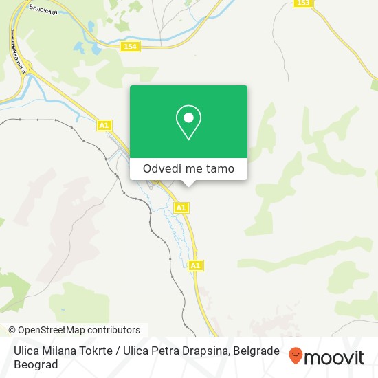 Ulica Milana Tokrte / Ulica Petra Drapsina mapa