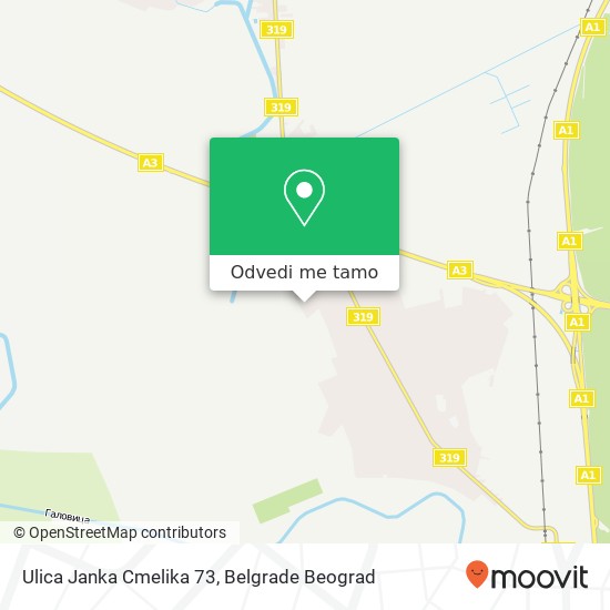 Ulica Janka Cmelika 73 mapa