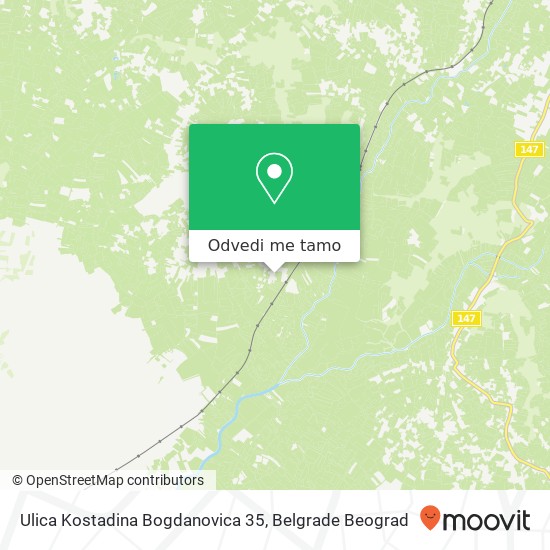 Ulica Kostadina Bogdanovica 35 mapa