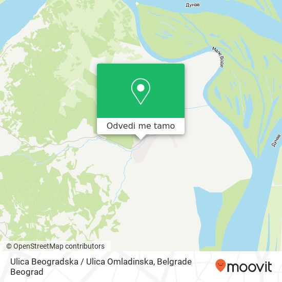 Ulica Beogradska / Ulica Omladinska mapa