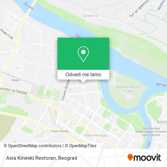 Asia Kineski Restoran mapa