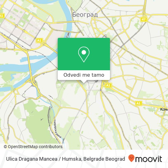 Ulica Dragana Mancea / Humska mapa