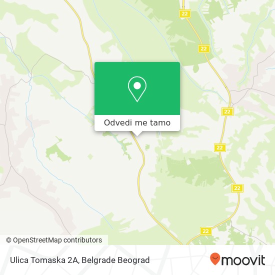 Ulica Tomaska 2А mapa