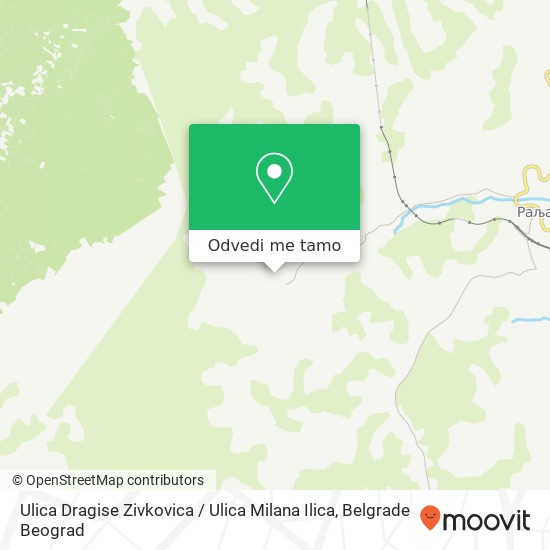 Ulica Dragise Zivkovica / Ulica Milana Ilica mapa