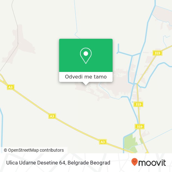 Ulica Udarne Desetine 64 mapa