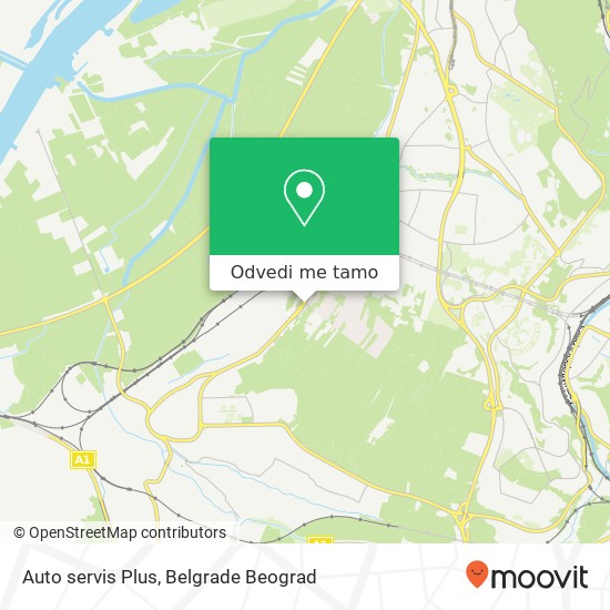 Auto servis Plus mapa