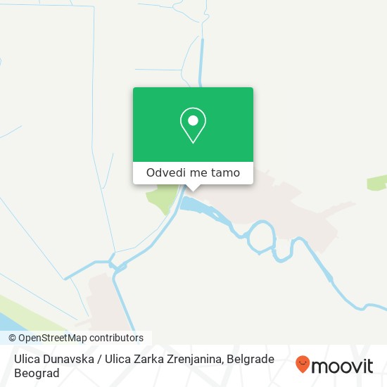 Ulica Dunavska / Ulica Zarka Zrenjanina mapa