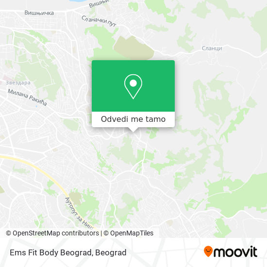 Ems Fit Body Beograd mapa