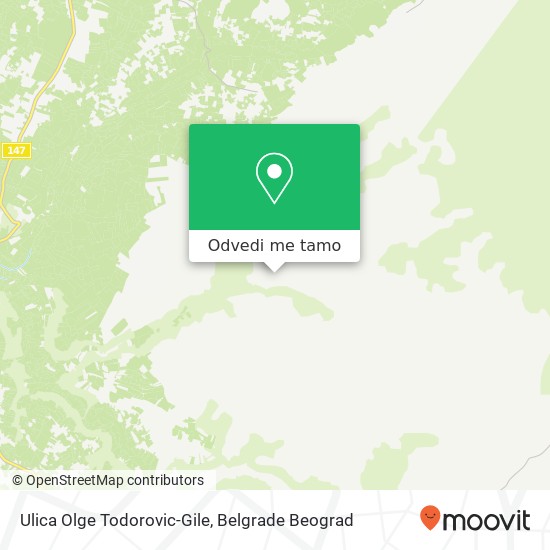 Ulica Olge Todorovic-Gile mapa