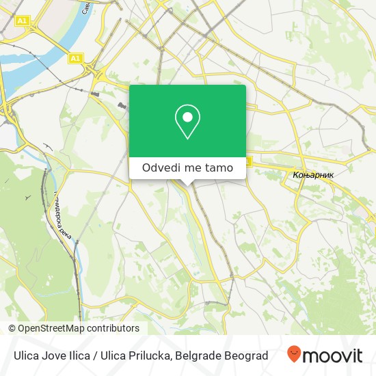 Ulica Jove Ilica / Ulica Prilucka mapa