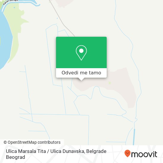 Ulica Marsala Tita / Ulica Dunavska mapa