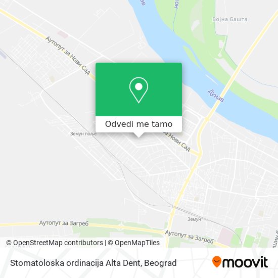 Stomatoloska ordinacija Alta Dent mapa