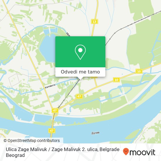 Ulica Zage Malivuk / Zage Malivuk 2. ulica mapa