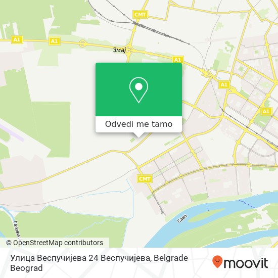 Улица Веспучијева 24 Веспучијева mapa