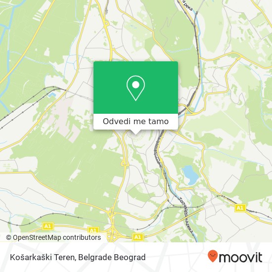 Košarkaški Teren mapa