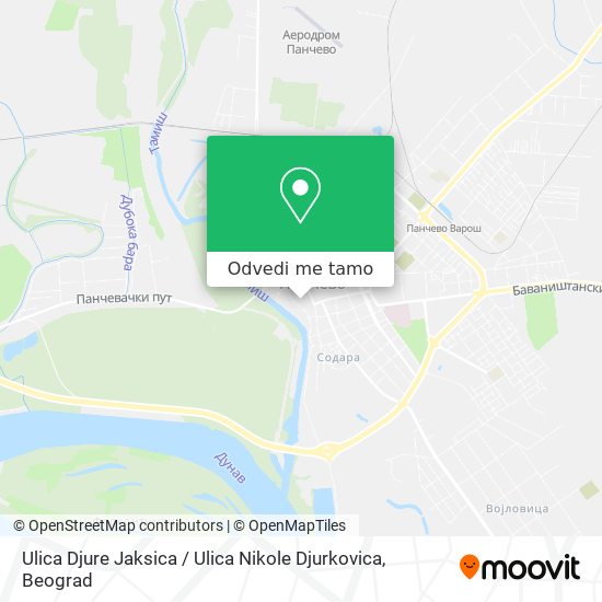 Ulica Djure Jaksica / Ulica Nikole Djurkovica mapa