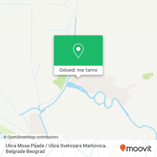 Ulica Mose Pijade / Ulica Svetozara Markovica mapa