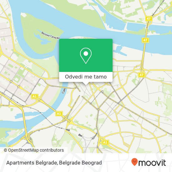 Apartments Belgrade mapa