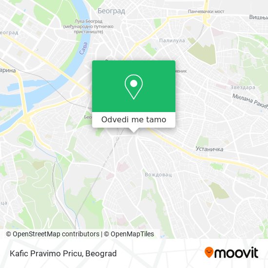 Kafic Pravimo Pricu mapa