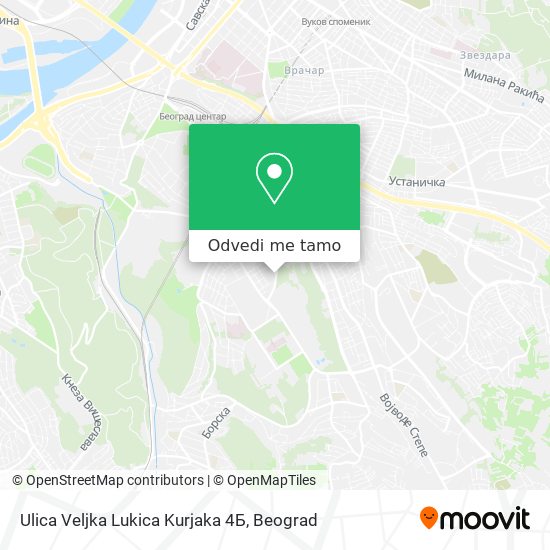 Ulica Veljka Lukica Kurjaka 4Б mapa