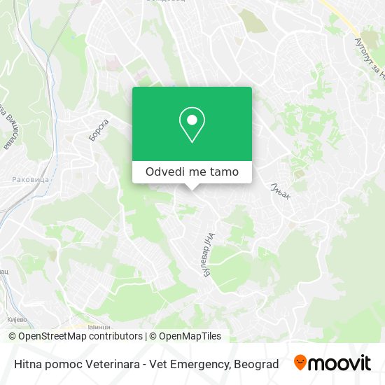 Hitna pomoc Veterinara - Vet Emergency mapa