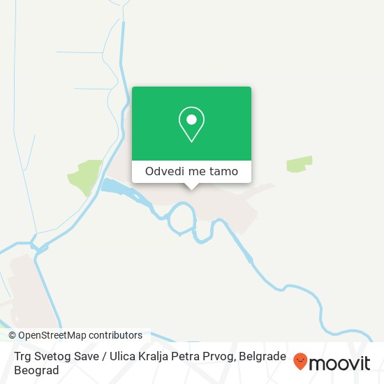 Trg Svetog Save / Ulica Kralja Petra Prvog mapa