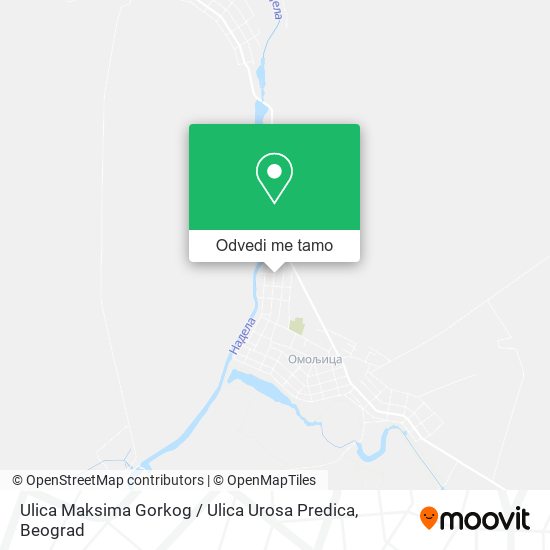 Ulica Maksima Gorkog / Ulica Urosa Predica mapa