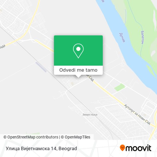 Улица Вијетнамска 14 mapa