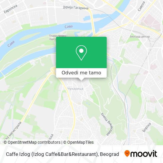 Caffe Izlog (Izlog Caffe&Bar&Restaurant) mapa