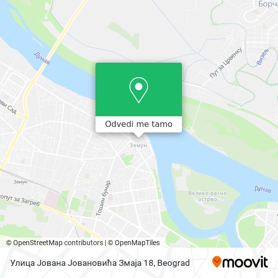 Улица Јована Јовановића Змаја 18 mapa