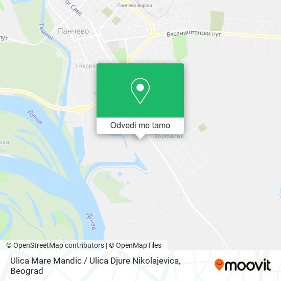 Ulica Mare Mandic / Ulica Djure Nikolajevica mapa