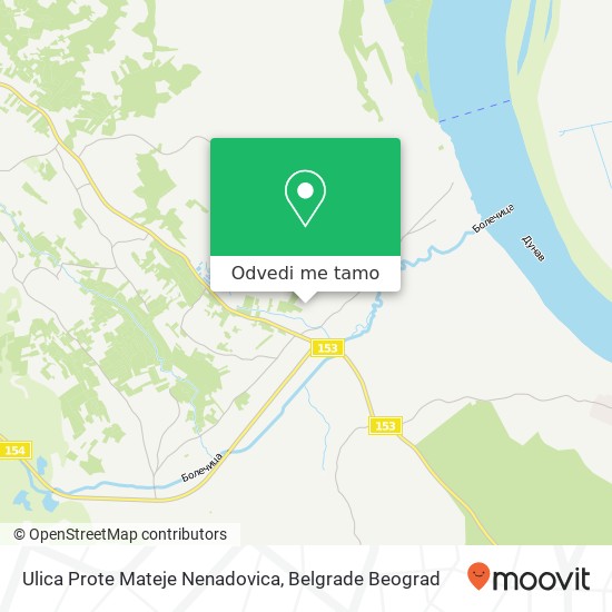 Ulica Prote Mateje Nenadovica mapa